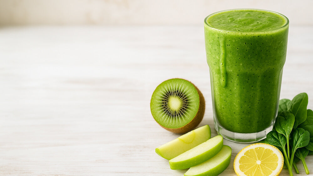Grüner Kiwi-Spinat-Smoothie