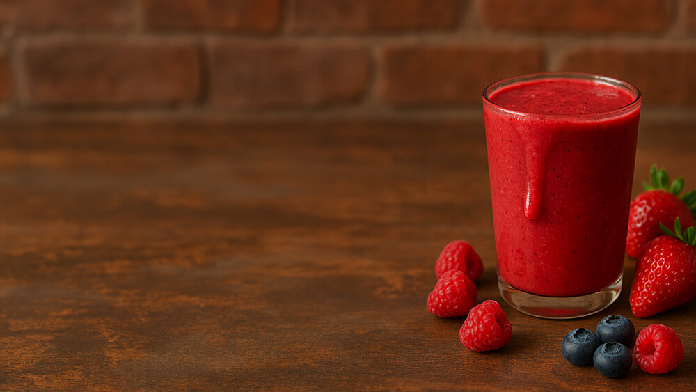 Roter Beeren-Smoothie