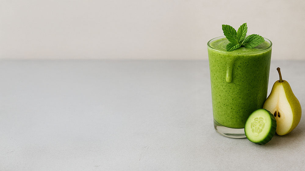 Birne-Minze-Gurken-Smoothie