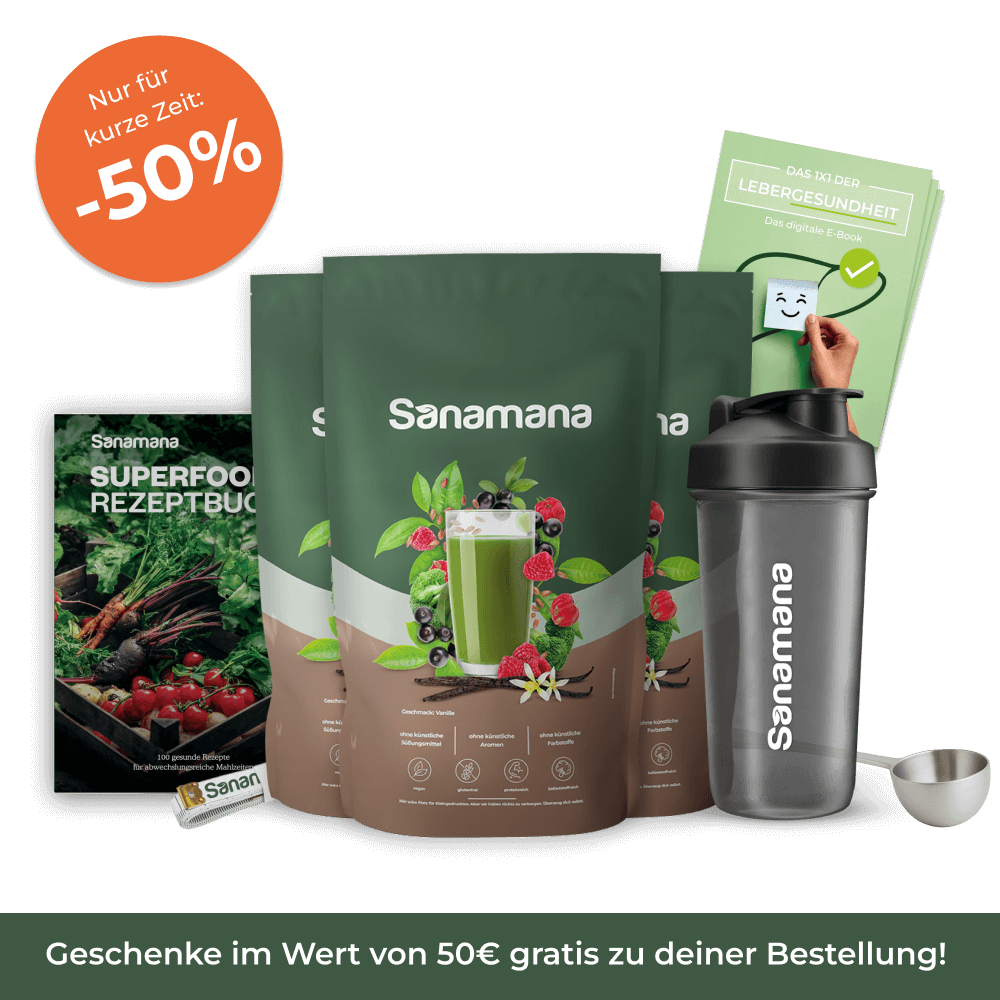 künstliche aromen schädlich Sanamana Leber Starter-Set – Wissenschaftlich fundiertes Sana7-Konzept