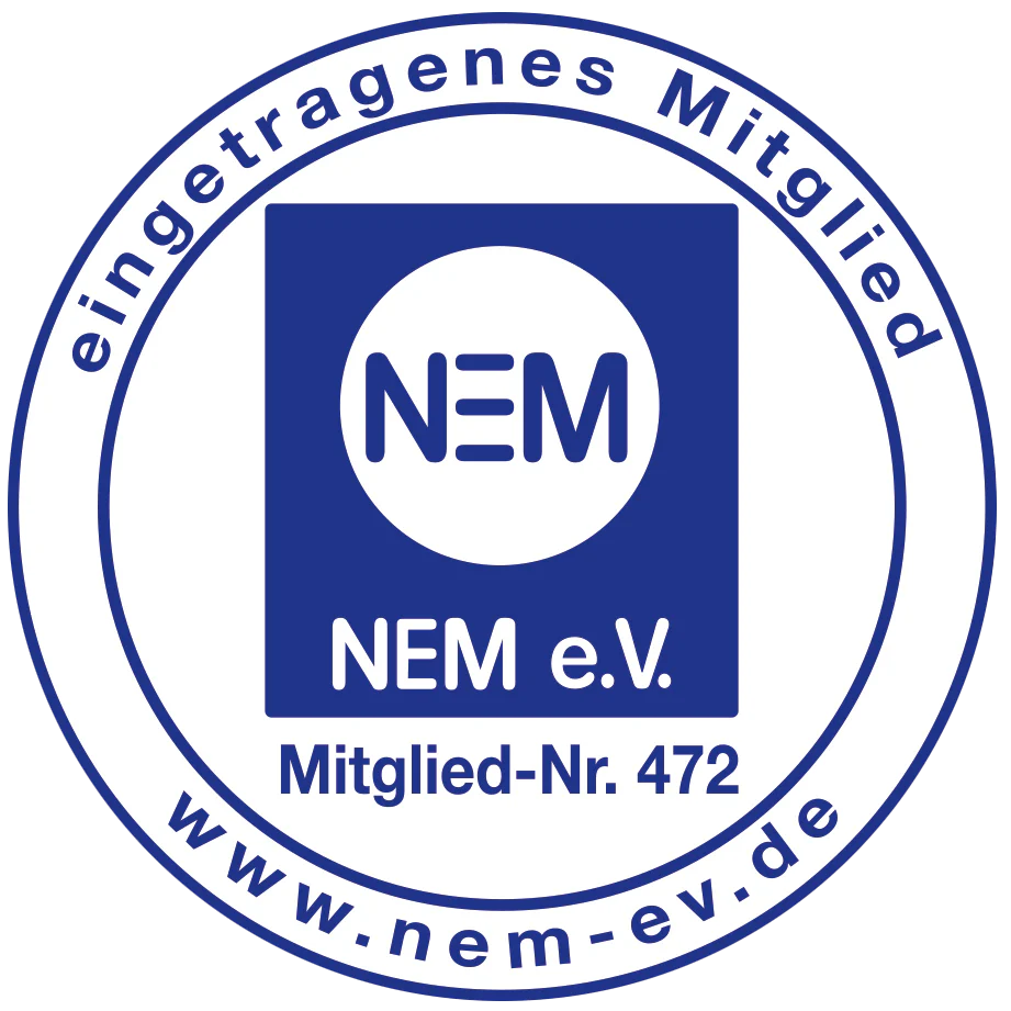 NEM e.V. Mitgliedssiegel