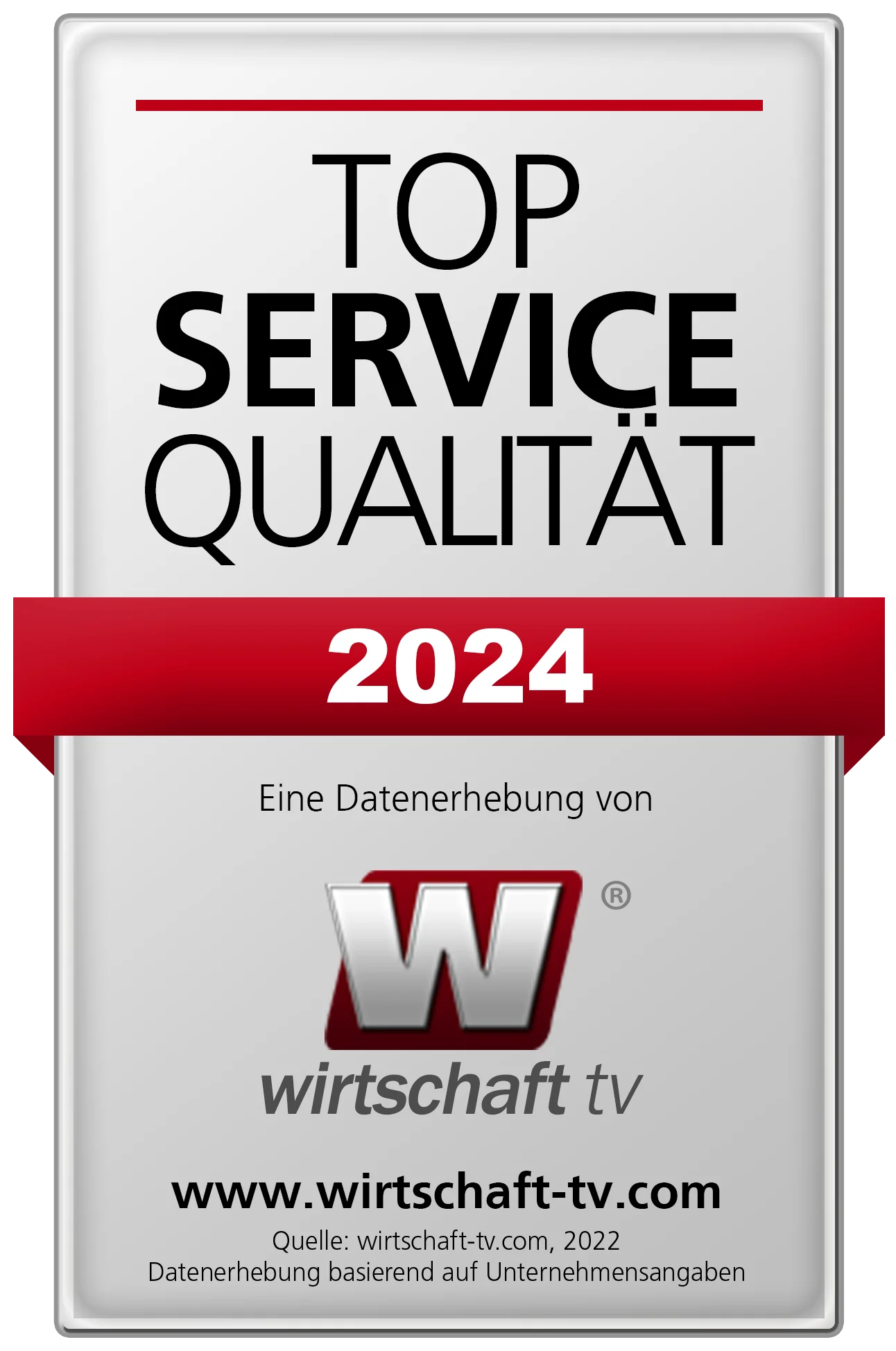 wirtschaft.tv Top Service Qualitätssiegel