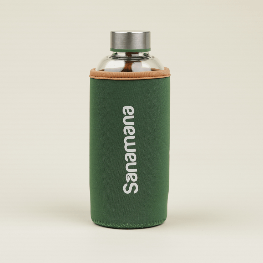 Bundle-Deal: Glas-Shaker + Dose